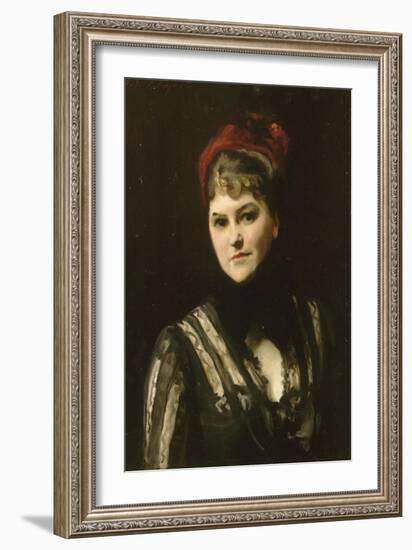 Portrait de Mrs Katharine Moore, née Robinson (1846-1917)-John Singer Sargent-Framed Giclee Print