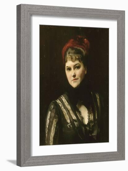 Portrait de Mrs Katharine Moore, née Robinson (1846-1917)-John Singer Sargent-Framed Giclee Print