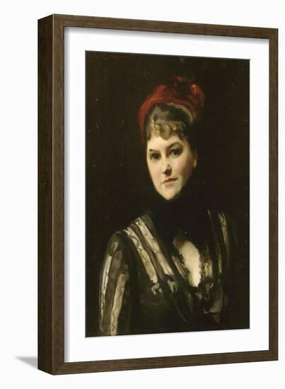 Portrait de Mrs Katharine Moore, née Robinson (1846-1917)-John Singer Sargent-Framed Giclee Print