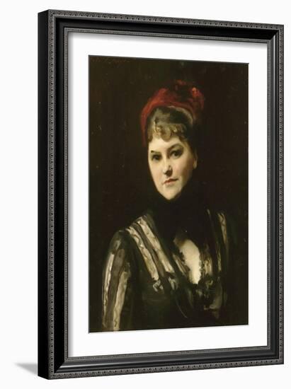 Portrait de Mrs Katharine Moore, née Robinson (1846-1917)-John Singer Sargent-Framed Giclee Print