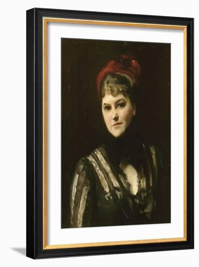 Portrait de Mrs Katharine Moore, née Robinson (1846-1917)-John Singer Sargent-Framed Giclee Print