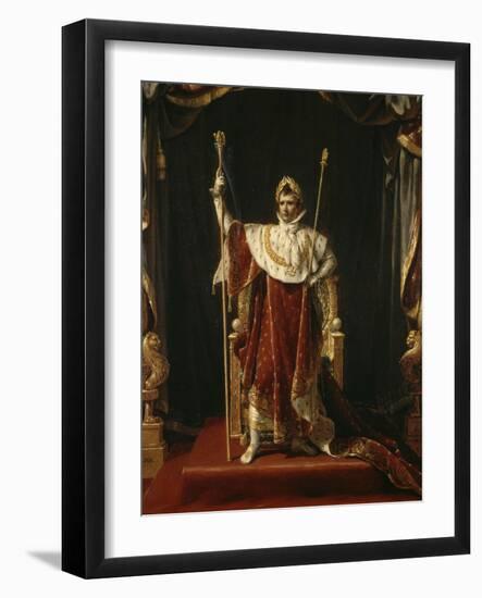 Portrait de Napoléon Ier en costume impérial-Jacques-Louis David-Framed Giclee Print