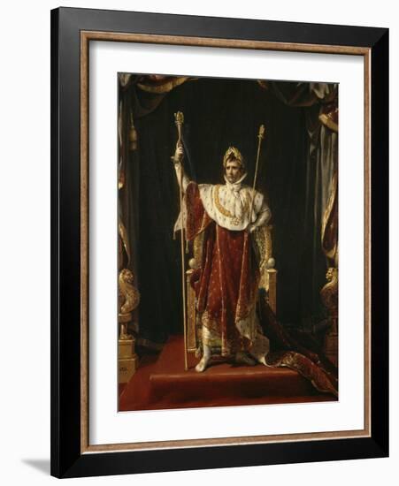 Portrait de Napoléon Ier en costume impérial-Jacques-Louis David-Framed Giclee Print