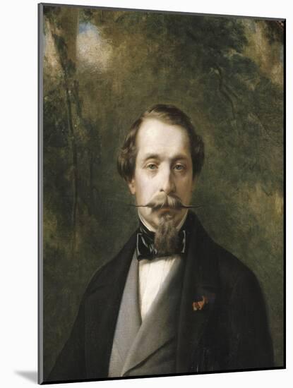 Portrait de Napoléon III en costume anglais-Franz Xaver Winterhalter-Mounted Giclee Print