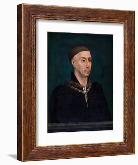 Portrait De Philippe III Le Bon, Duc De Bourgogne (1396 - 1467) (Portrait of Philip the Good (1396--Rogier van der Weyden-Framed Giclee Print