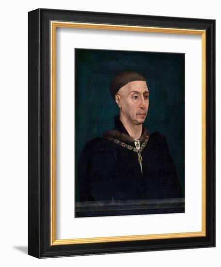 Portrait De Philippe III Le Bon, Duc De Bourgogne (1396 - 1467) (Portrait of Philip the Good (1396--Rogier van der Weyden-Framed Giclee Print