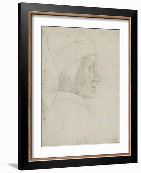 Portrait de profil du doge Leonardo Loredan-Raffaello Sanzio-Framed Giclee Print