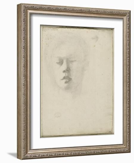 Portrait de René de Gas, frère de l'artiste-Edgar Degas-Framed Giclee Print