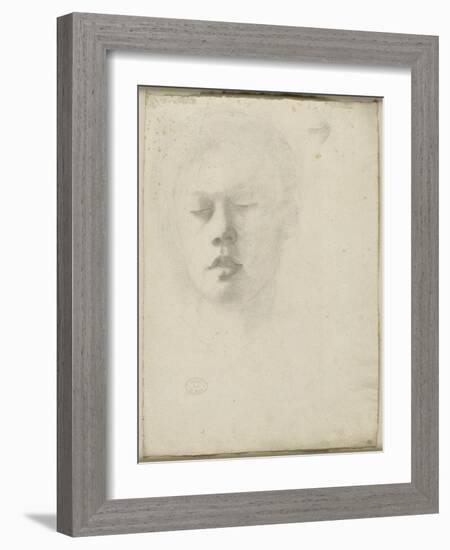 Portrait de René de Gas, frère de l'artiste-Edgar Degas-Framed Giclee Print