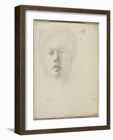 Portrait de René de Gas, frère de l'artiste-Edgar Degas-Framed Giclee Print