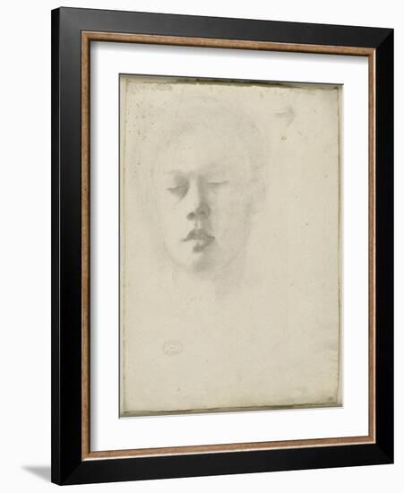 Portrait de René de Gas, frère de l'artiste-Edgar Degas-Framed Giclee Print