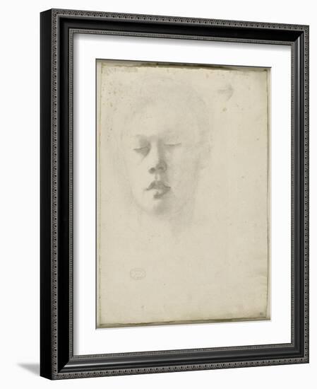 Portrait de René de Gas, frère de l'artiste-Edgar Degas-Framed Giclee Print