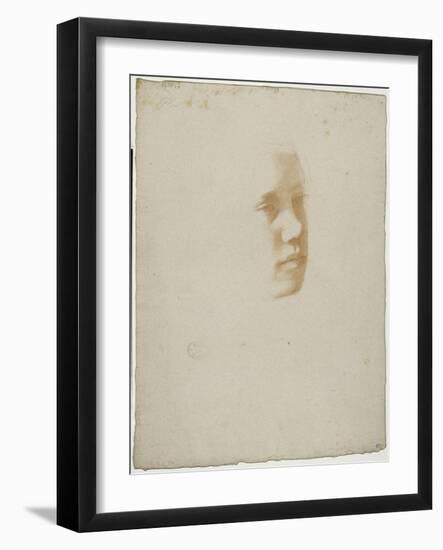 Portrait de René De Gas, frère de l'artiste-Edgar Degas-Framed Giclee Print