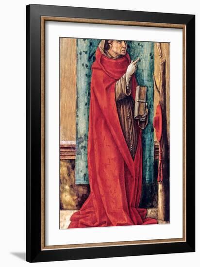 Portrait De Saint Bonaventure (Giovanni Da Fidanza Ou Bonaventura De Bagnorea Ou De Bagnoregio, Ver-Carlo Crivelli-Framed Giclee Print