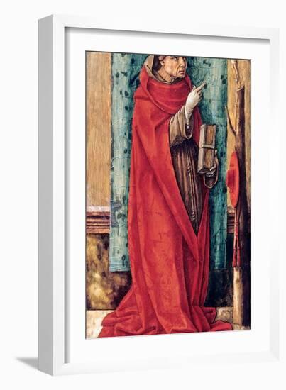 Portrait De Saint Bonaventure (Giovanni Da Fidanza Ou Bonaventura De Bagnorea Ou De Bagnoregio, Ver-Carlo Crivelli-Framed Giclee Print