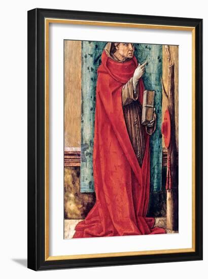 Portrait De Saint Bonaventure (Giovanni Da Fidanza Ou Bonaventura De Bagnorea Ou De Bagnoregio, Ver-Carlo Crivelli-Framed Giclee Print