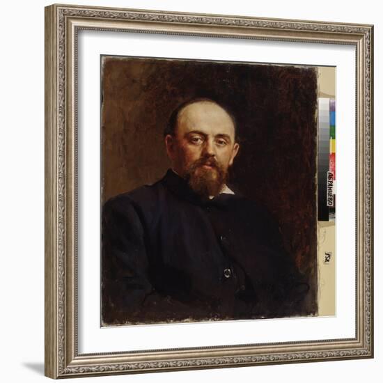 Portrait De Savva Mamontov (1841-1918), Fondateur Du Premier Opera Prive Russe. Peinture De Ilya Ye-Ilya Efimovich Repin-Framed Giclee Print