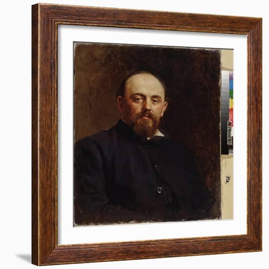 Portrait De Savva Mamontov (1841-1918), Fondateur Du Premier Opera Prive Russe. Peinture De Ilya Ye-Ilya Efimovich Repin-Framed Giclee Print