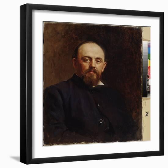 Portrait De Savva Mamontov (1841-1918), Fondateur Du Premier Opera Prive Russe. Peinture De Ilya Ye-Ilya Efimovich Repin-Framed Giclee Print