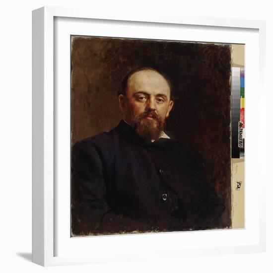 Portrait De Savva Mamontov (1841-1918), Fondateur Du Premier Opera Prive Russe. Peinture De Ilya Ye-Ilya Efimovich Repin-Framed Giclee Print