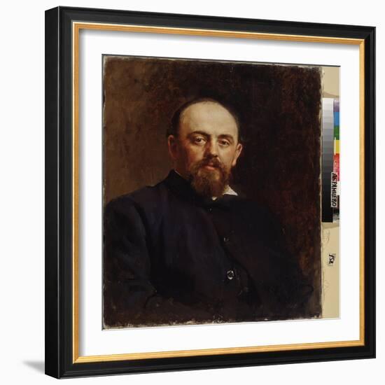 Portrait De Savva Mamontov (1841-1918), Fondateur Du Premier Opera Prive Russe. Peinture De Ilya Ye-Ilya Efimovich Repin-Framed Giclee Print