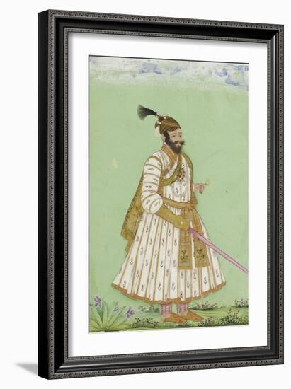 Portrait de Shivaji Bhonsla, chef des Mahrattes-null-Framed Giclee Print