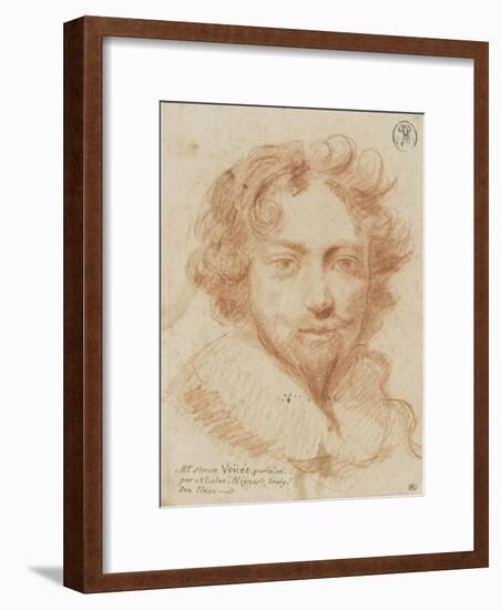 Portrait de Simon Vouet-Nicolas Mignard-Framed Giclee Print