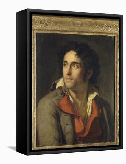 Portrait de son geolier-Jacques-Louis David-Framed Premier Image Canvas