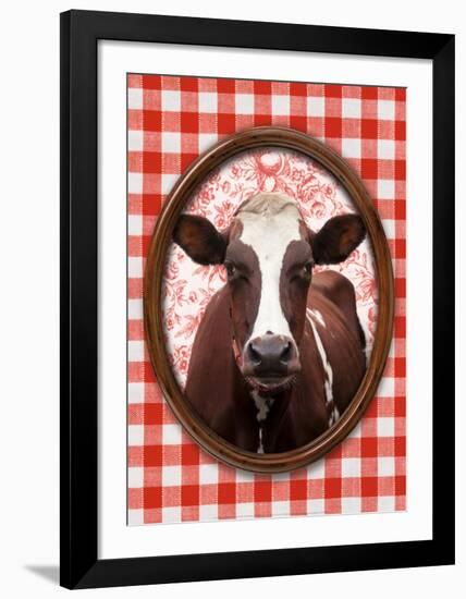 Portrait de Vache-Florence Deviller-Framed Art Print