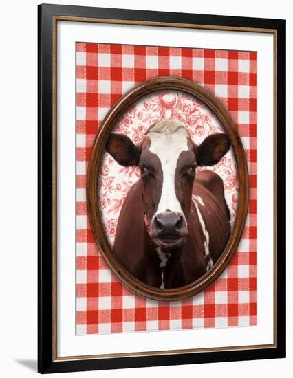 Portrait de Vache-Florence Deviller-Framed Art Print
