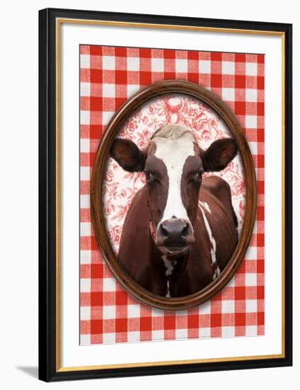 Portrait de Vache-Florence Deviller-Framed Art Print