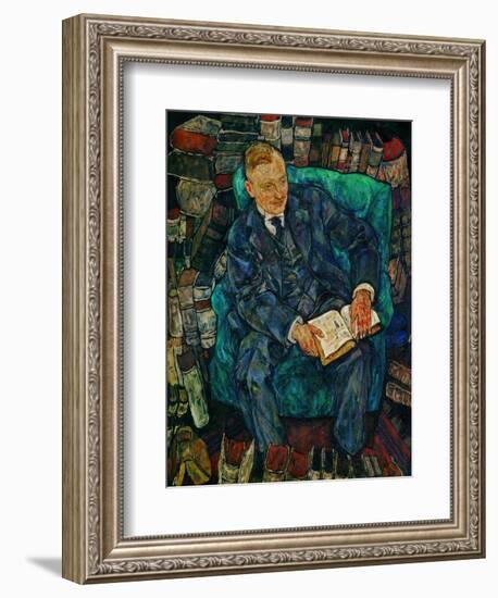 Portrait Dr. Hugo Koller, 1919-Egon Schiele-Framed Giclee Print