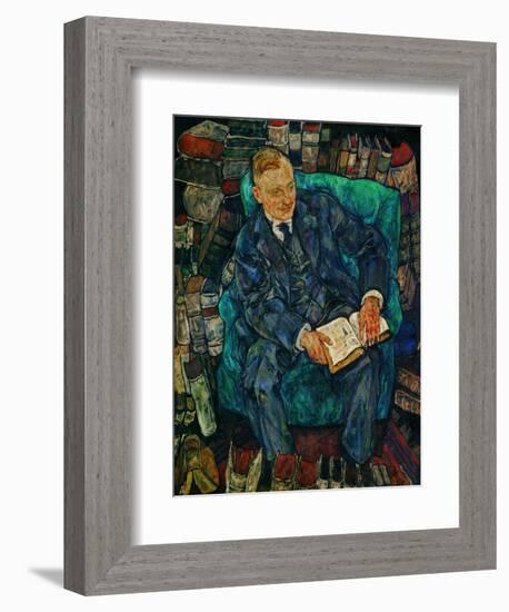 Portrait Dr. Hugo Koller, 1919-Egon Schiele-Framed Giclee Print