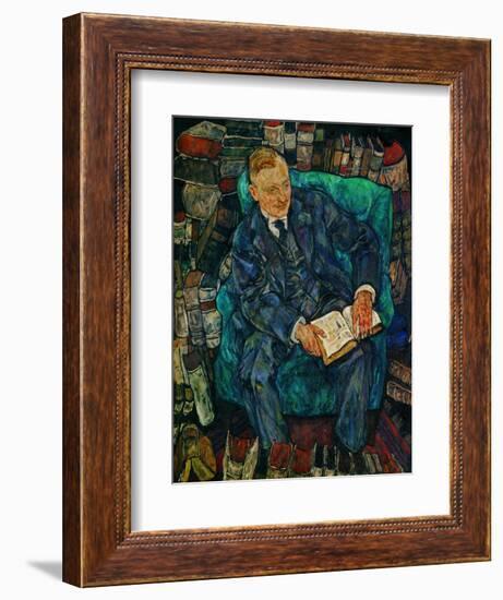 Portrait Dr. Hugo Koller, 1919-Egon Schiele-Framed Giclee Print