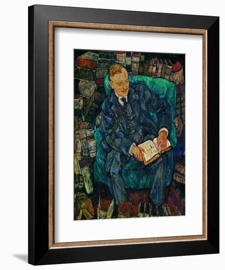 Portrait Dr. Hugo Koller, 1919-Egon Schiele-Framed Giclee Print