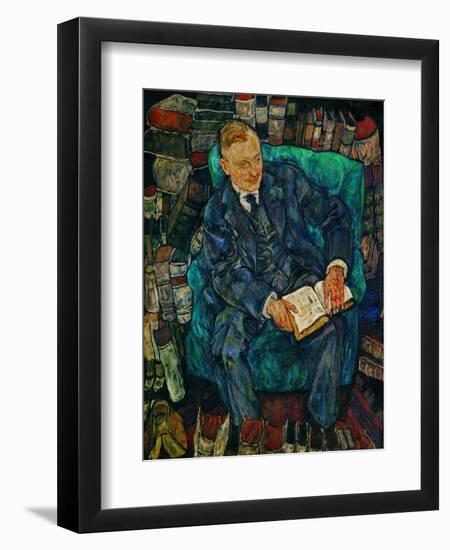 Portrait Dr. Hugo Koller, 1919-Egon Schiele-Framed Giclee Print