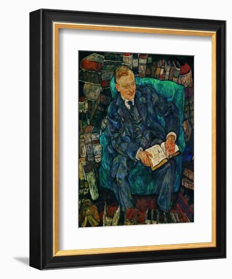 Portrait Dr. Hugo Koller, 1919-Egon Schiele-Framed Giclee Print