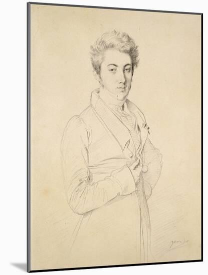 Portrait du Comte de Marcellus-Jean-Auguste-Dominique Ingres-Mounted Giclee Print