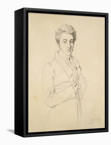 Portrait du Comte de Marcellus-Jean-Auguste-Dominique Ingres-Framed Premier Image Canvas