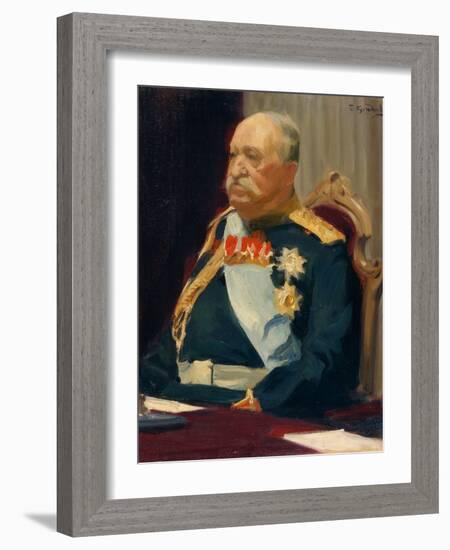 Portrait Du Comte Nikolai Pavlovitch Ignatiev (1832-1908), Homme D'etat Et Diplomate Russe (Portrai-Boris Mikhailovich Kustodiev-Framed Giclee Print