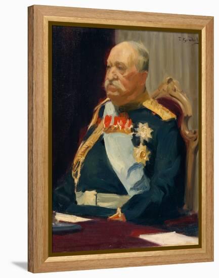 Portrait Du Comte Nikolai Pavlovitch Ignatiev (1832-1908), Homme D'etat Et Diplomate Russe (Portrai-Boris Mikhailovich Kustodiev-Framed Premier Image Canvas