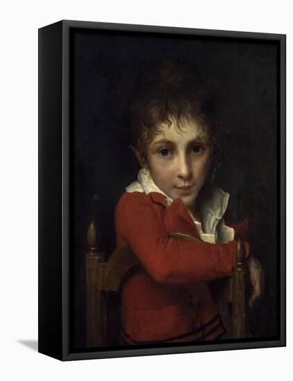 Portrait du Docteur Delzeuze enfant-Jacques-Louis David-Framed Premier Image Canvas