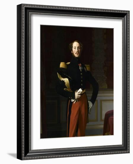 Portrait du Ferdinand Philippe, duc d'Orléans (1810-1842)-Jean-Auguste-Dominique Ingres-Framed Giclee Print