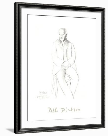 Portrait du Maitre de Ballet de la Scala de Milan-Pablo Picasso-Framed Collectable Print