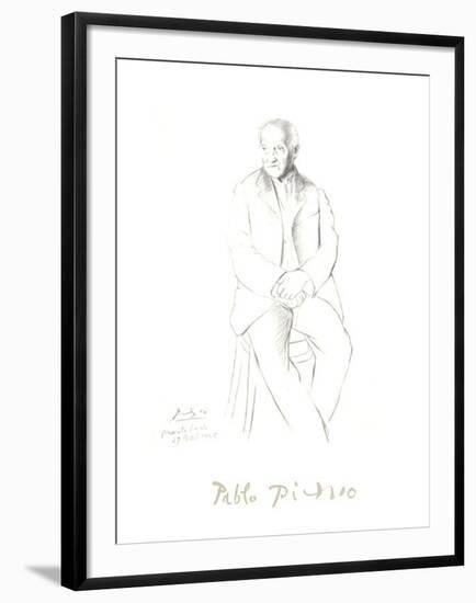 Portrait du Maitre de Ballet de la Scala de Milan-Pablo Picasso-Framed Collectable Print