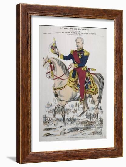 Portrait du maréchal Mac-Mahon (1808-1898)-null-Framed Giclee Print