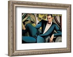 Portrait du Marquis d'Afflitto-Tamara de Lempicka-Framed Premium Giclee Print