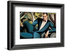 Portrait du Marquis d'Afflitto-Tamara de Lempicka-Framed Premium Giclee Print