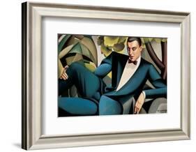 Portrait du Marquis d'Afflitto-Tamara de Lempicka-Framed Premium Giclee Print