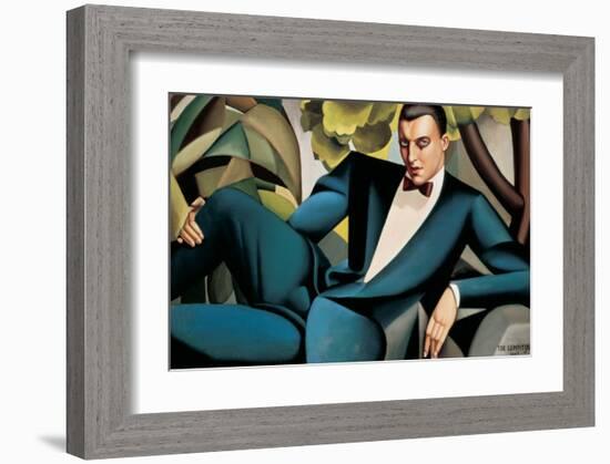 Portrait du Marquis d'Afflitto-Tamara de Lempicka-Framed Premium Giclee Print